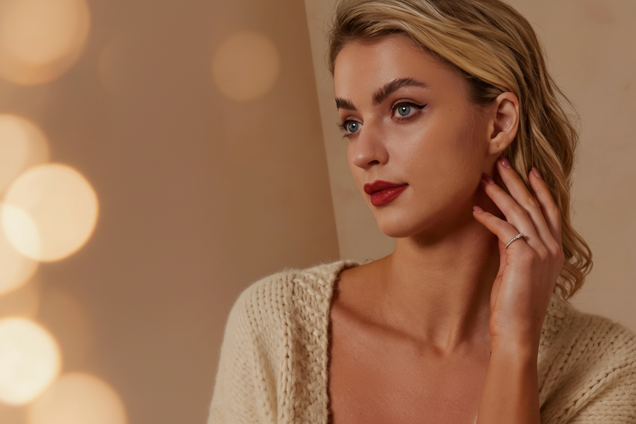 Desktop Banner - Model Right Side