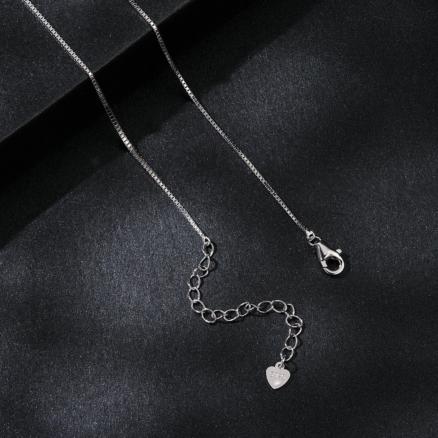 Openwork Heart Moissanite Pendant Necklace | Sterling Silver