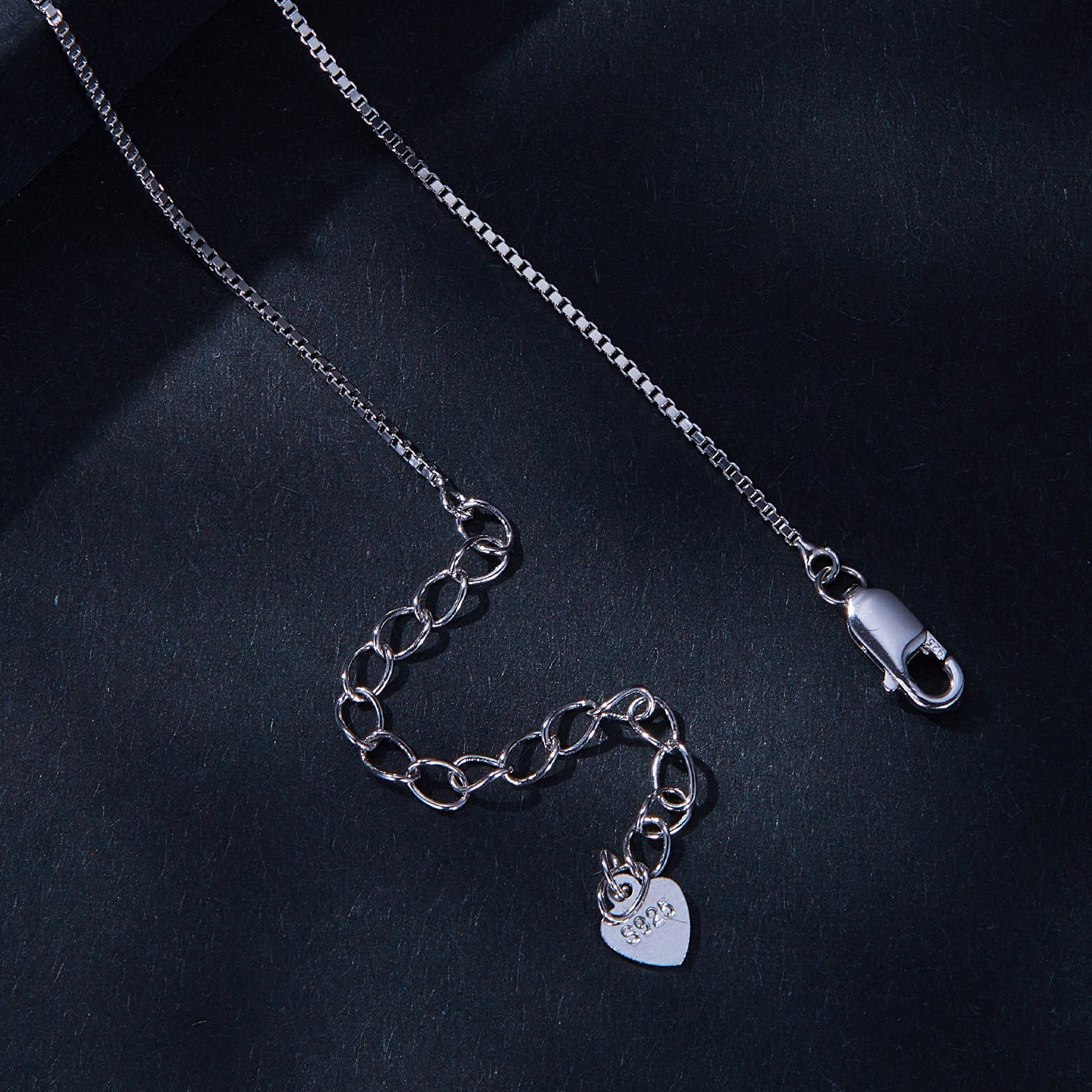 Eternal Teardrop Dancing Moissanite Pendant Necklace | Sterling Silver