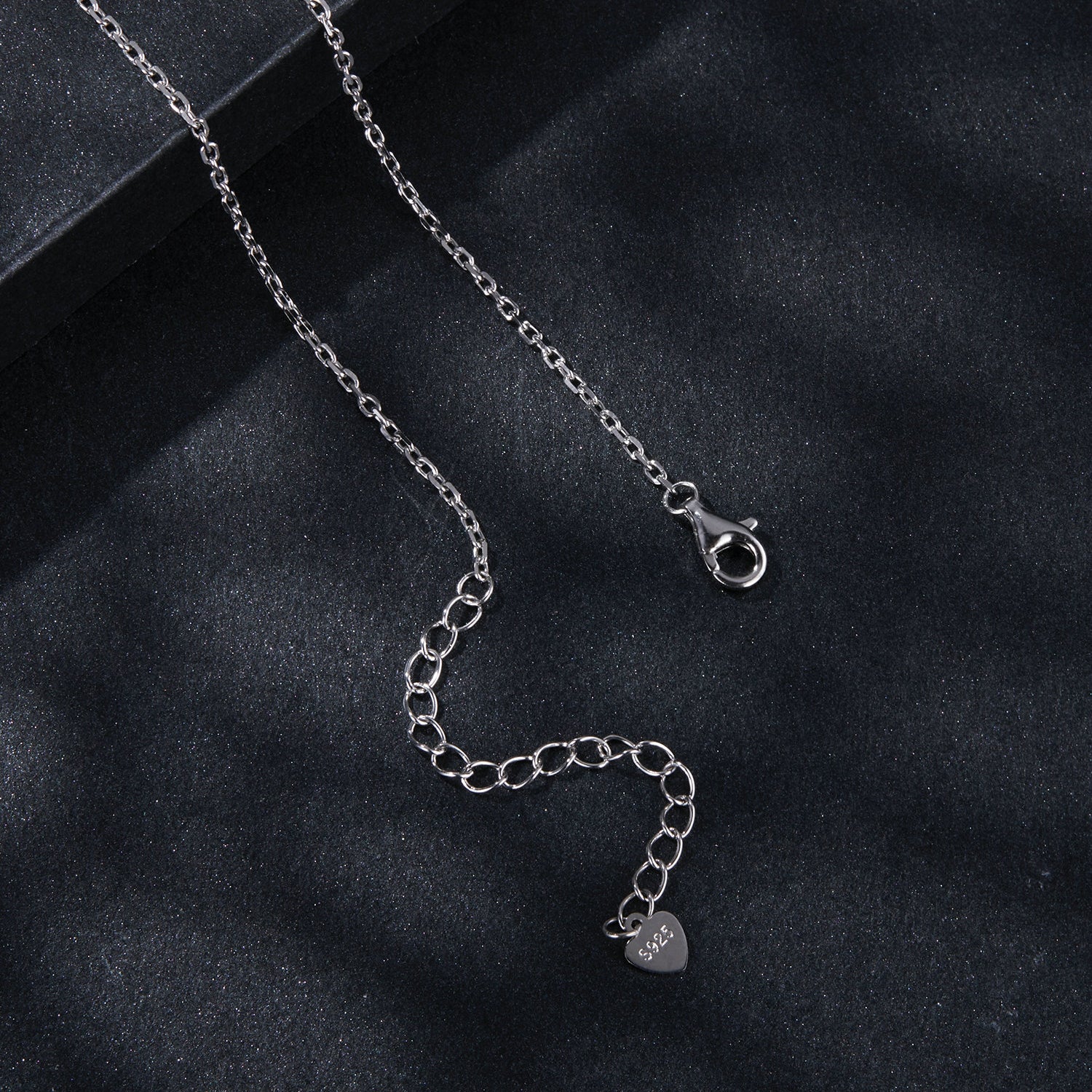 Teardrop Halo Moissanite Necklace | Pavé Bail in Sterling Silver