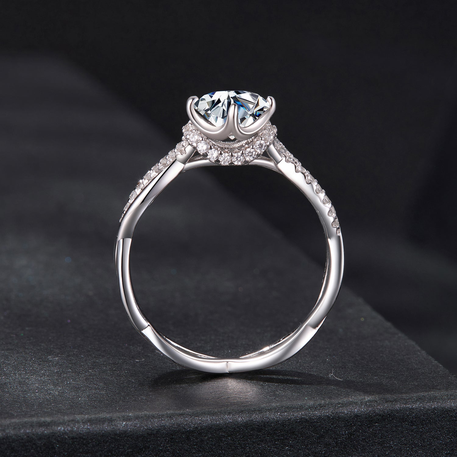 Eternity Moissanite Ring | 1 Carat in Sterling Silver