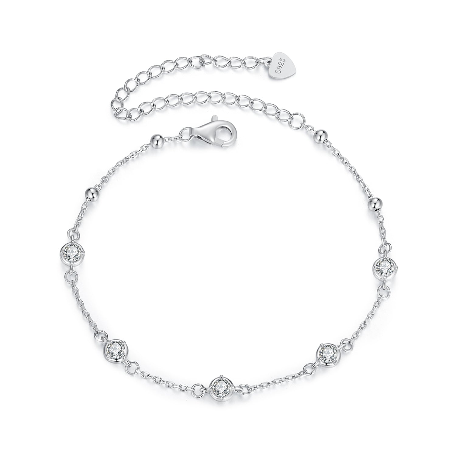 Starry Moissanite Bracelet | Sterling Silver
