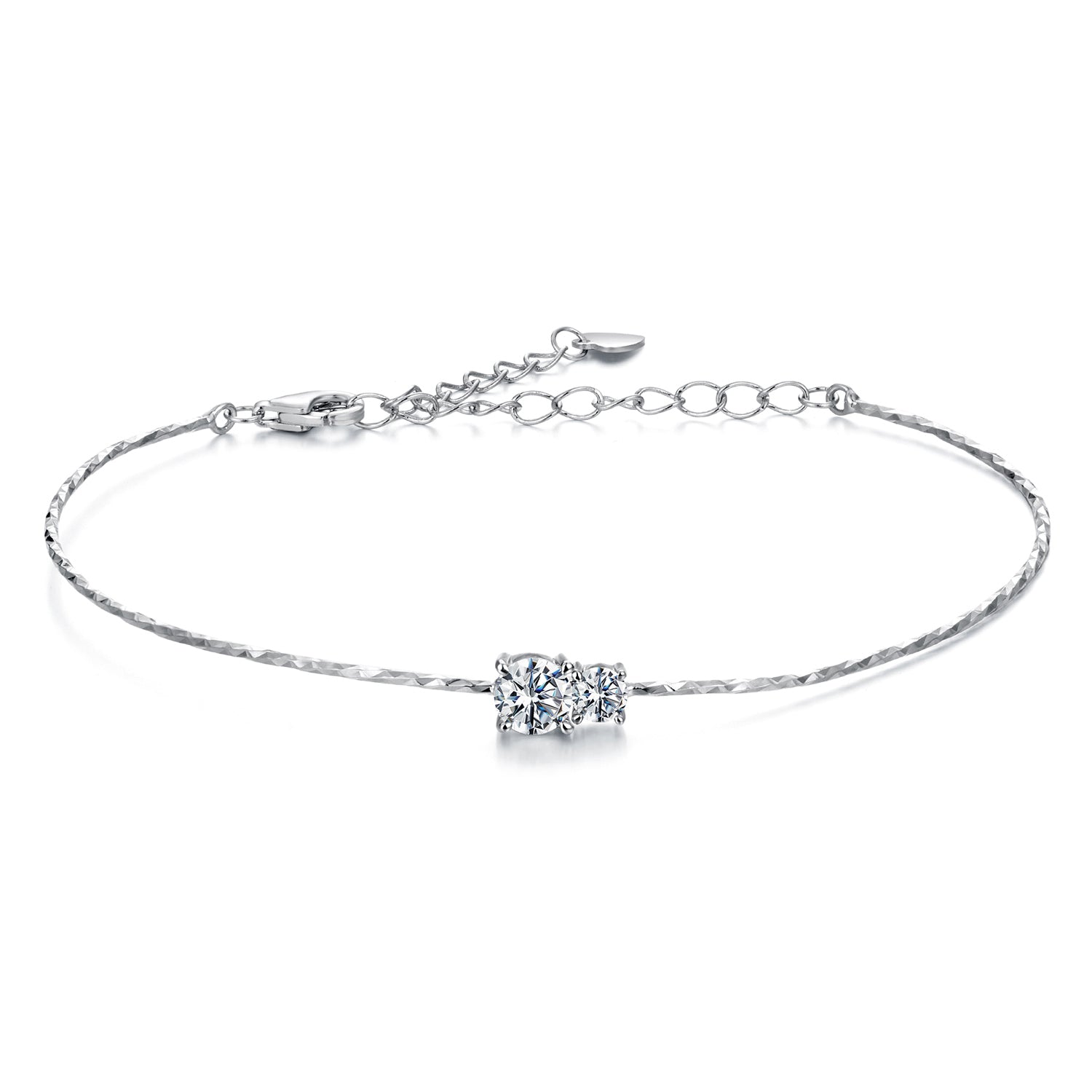 Starlight Twisted Moissanite Bracelet | Sterling Silver