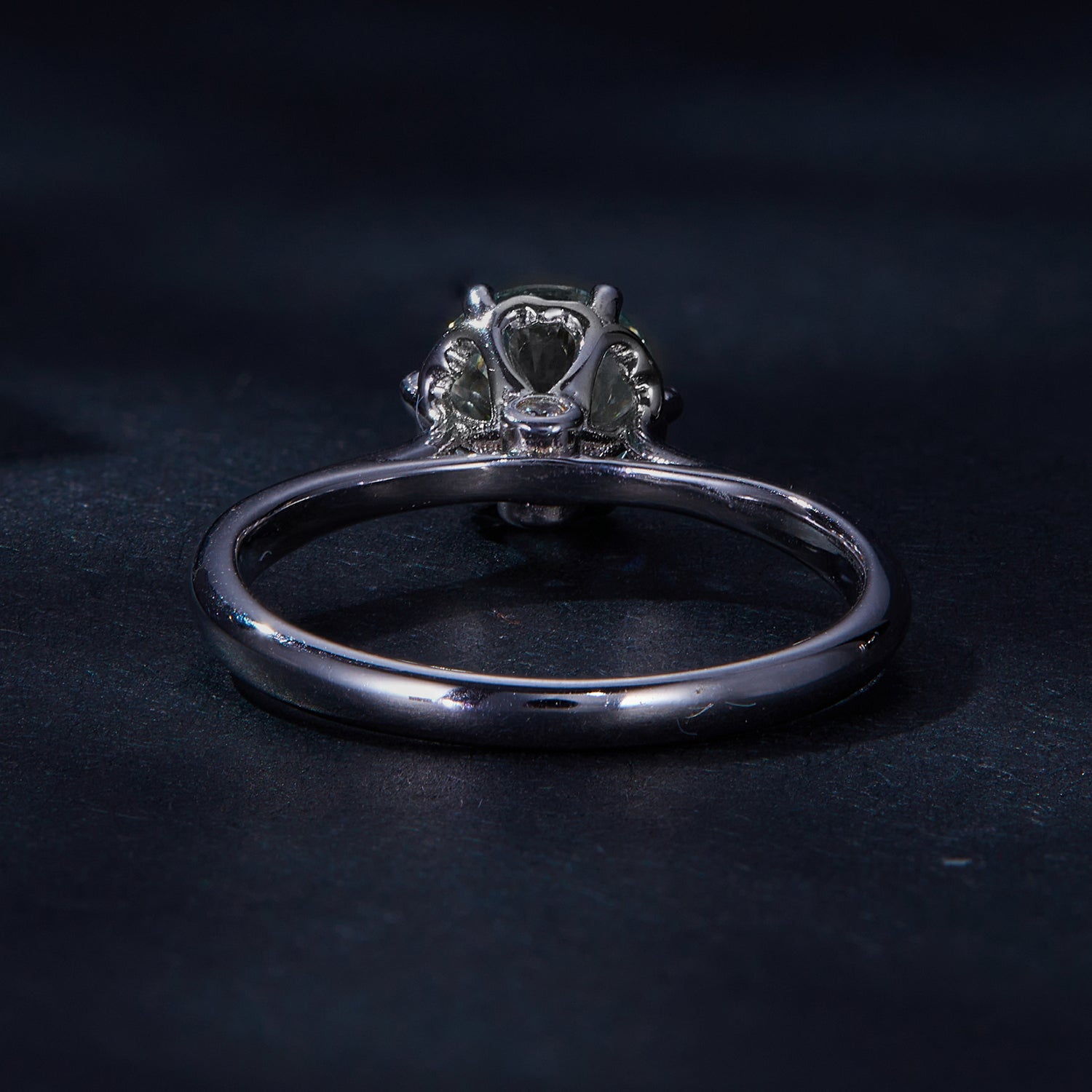 Brilliant Six-Prong Solitaire Moissanite Ring | Engagement Ring in Sterling Silver