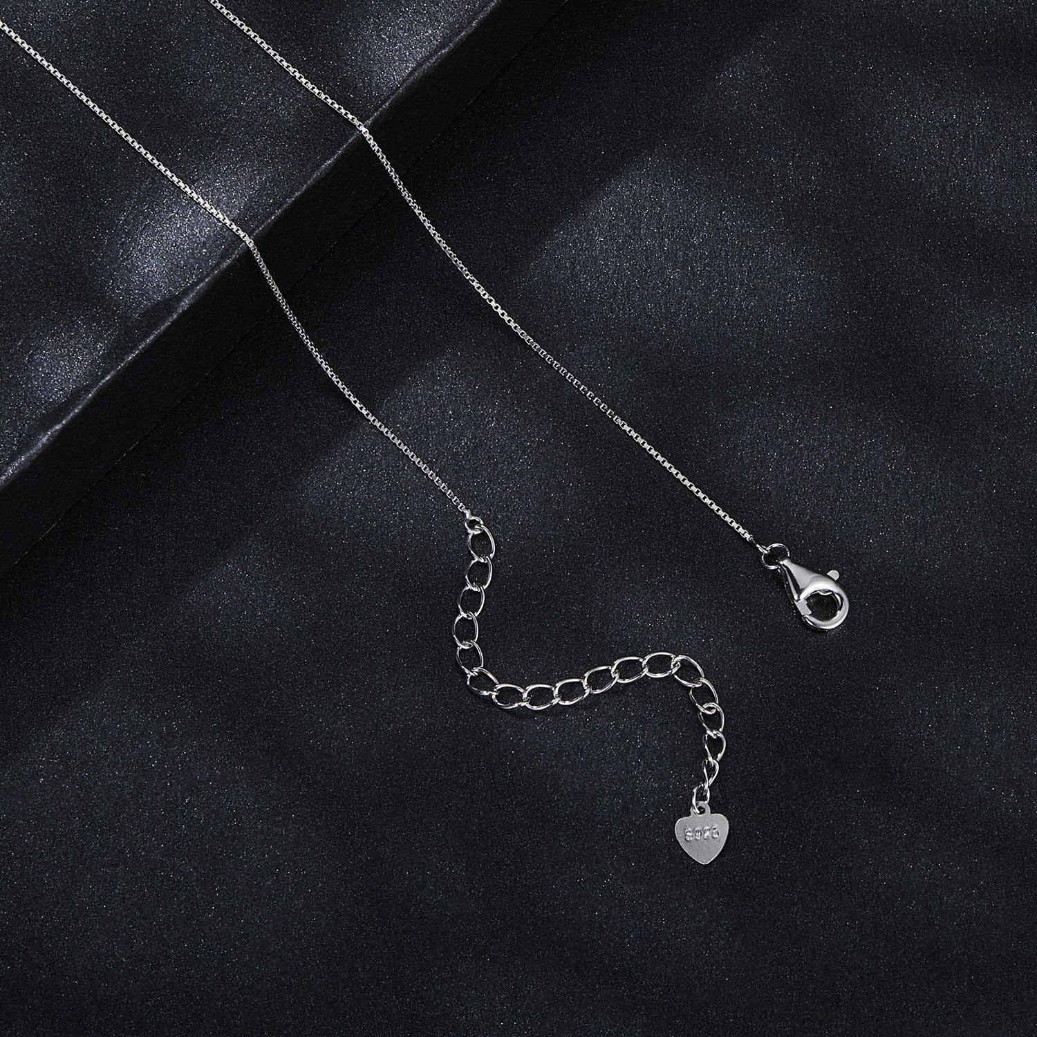 Romantic Hearts Halo Moissanite Y-Necklace | Sterling Silver