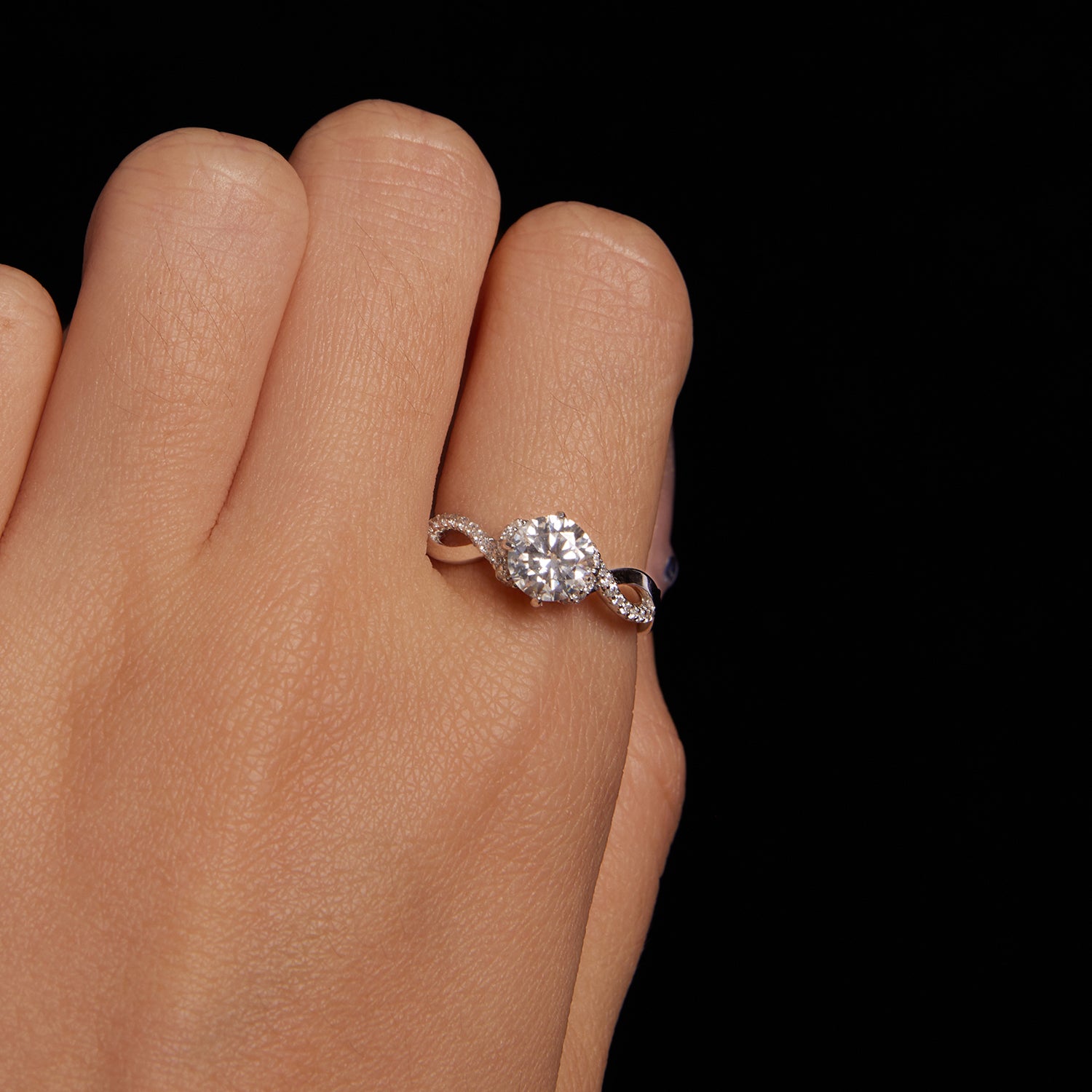 Eternity Moissanite Ring | 1 Carat in Sterling Silver