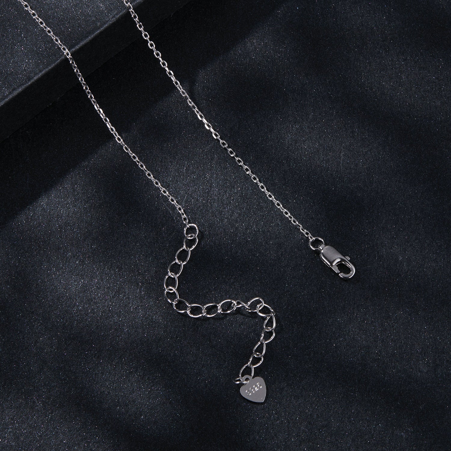 Layered Double Chain Moissanite Necklace | Sterling Silver